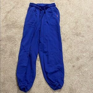 Terez Royal Blue Sweatpants Joggers with Elastic Waistband